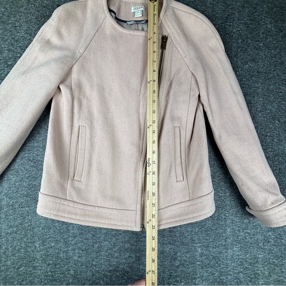 Vintage J.Crew Wool Blend Blazer Jacket Cream Color Size 00 - Picture 5 of 6